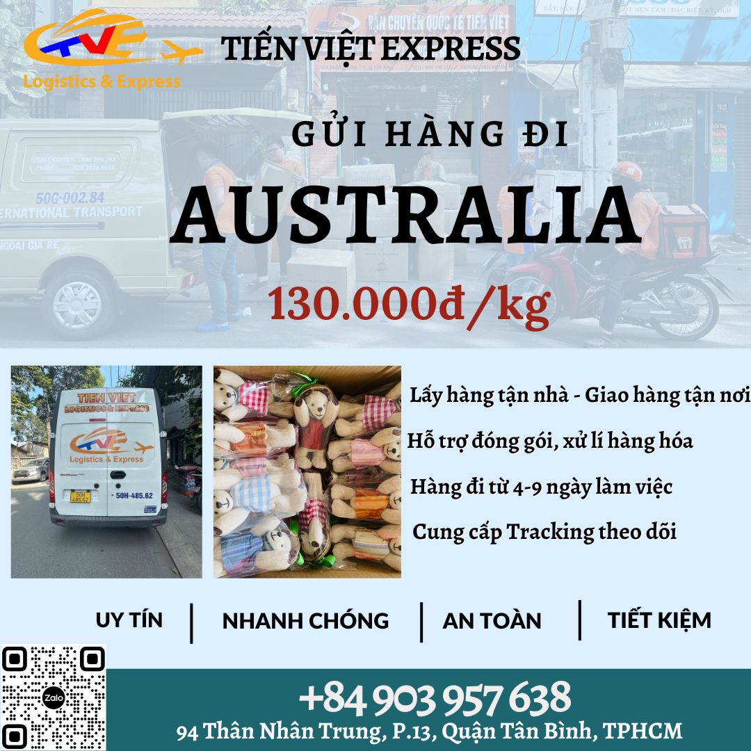 Gửi hàng đi Úc- Tiến Việt Express